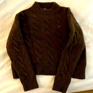 Polo RalphLauren chunky knit cropped sweater
